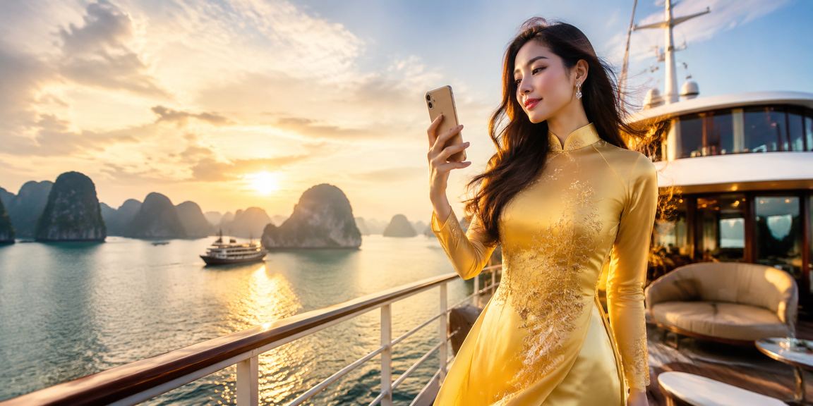 Người dùng Sài Gòn mặc áo dài đặt cược thể thao trên điện thoại di động